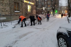 «Квартальный принцип» уборки дворов от снега применяют в Невском районе