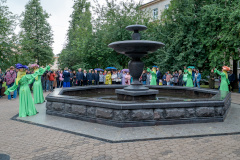 К юбилею Колпино восстановлен фонтан во дворе дома 22 по проспекту Ленина