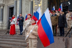 В Кронштадте прошел торжественный митинг, посвящённый 11-летию воссоединения Крыма с Россией