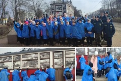 Учащиеся школы №493 Кировского района взяли шефство над памятником Блокадному трамваю