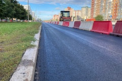 Завершена укладка асфальта на Богатырском проспекте
