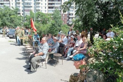 В Рыбацкой библиотеке прошел уличный праздник для ветеранов боевых действий и вооруженных конфликтов