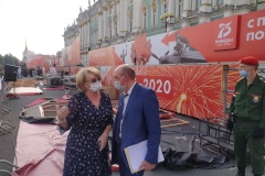 При подготовке к параду на Дворцовой площади особое внимание уделено эпидемиологической безопасности