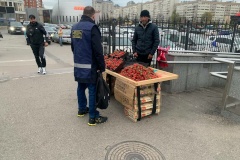 Нелегальную торговлю ликвидировали в пяти районах города