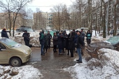 Новые опоры освещения у дома 110к4 по Гражданскому проспекту в Калининском районе установят на месте старых