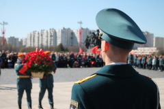 На Площади Победы прошла торжественно-траурная церемония, посвященная 78-ой годовщине победы в Великой Отечественной войне.