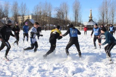 В Кировском районе прошел турнир по регби среди мужских любительских команд "Зимний кубок"