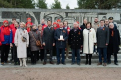 В Московском районе прошла торжественно-траурная церемония у Мемориала в память обороны города в 1941-1944гг. - "Зеленый пояс Славы Ленинграда", "Пулковский рубеж"