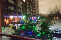 В конкурсе на лучшее новогоднее оформление дворов было отмечено ТСЖ Невского района