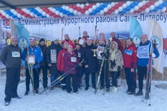В Курортном районе прошли массовые зимние гонки «Лыжня России»