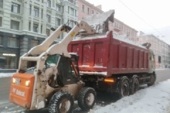 С территории Петроградского района вывезено 2 232 м³ снежных масс