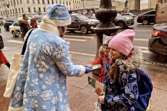 В рамках операции “Внимание-дети!” в преддверии зимних школьных каникул в Центральном районе прошла акция "Юный пешеход"