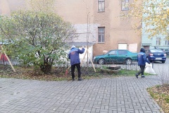 В Центральном районе благоустроили двор на Греческом проспекте