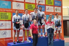 Первый в истории Петербурга чемпионат по спорту слепых («велоспорт-тандем-трек»)