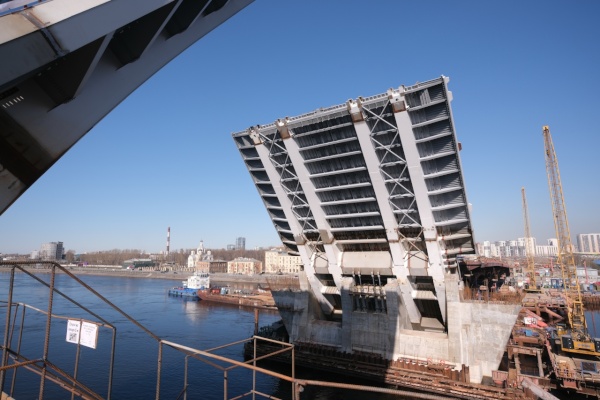 Техническая разводка строящегося Большого Смоленского моста