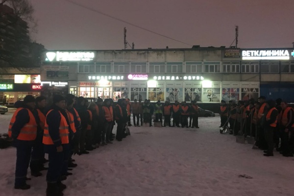 В Невском районе осуществляется ежедневный контроль за качеством уборки территорий