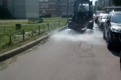 Во Фрунзенском районе проводятся ежедневные водные процедуры