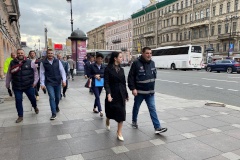 В Центральном районе проверили соблюдение чистоты и безопасности на Невском проспекте