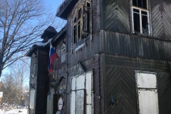 При пожаре пострадал памятник деревянного зодчества в посёлке Левашово