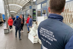 В Выборгском районе сносят девять незаконных торговых павильонов