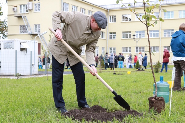 К 145-летию Городской больницы №14 возродили яблоневый сад 