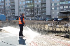 Жилищный комитет проверил ход выполнения месячника по благоустройству в Калининском районе