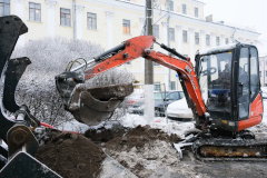 На одной из старейших улиц Кронштадта началась модернизация наружного освещения