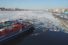 Экологи отработали ликвидацию разлива нефтепродуктов в зимних условиях