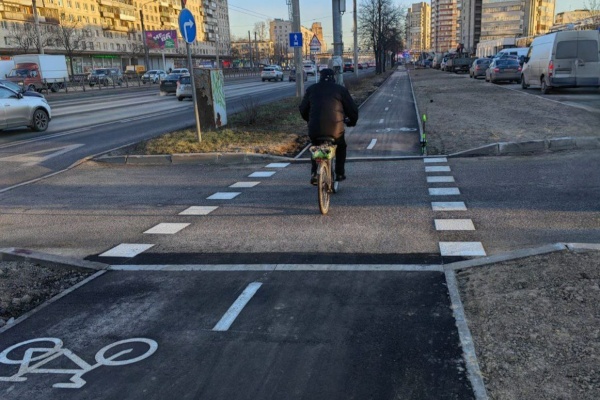 В Петербурге в 2024 году создано около 6 км велодорожек