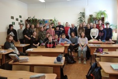 Полицейские Фрунзенского района провели встречу учащихся школы № 313 с ветеранами УМВД