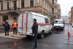 В Столярном переулке провели противоаварийную тренировку