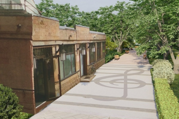 В Центральном районе Санкт‑Петербурга ведут работы по благоустройству Джазового сквера