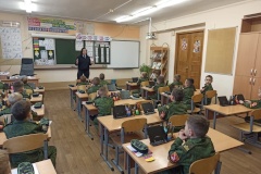 В Кадетской школе Пушкинского района прошла городская акция «Засветись»