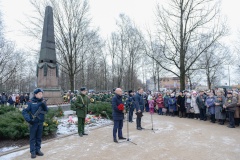 Траурная церемония прошла на Ново-Волковском кладбище Фрунзенского района