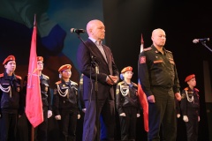 Военно-патриотический концерт ансамбля группы морской пехоты РФ «ЧЁРНЫЕ БЕРЕТЫ» для жителей МО Волковское
