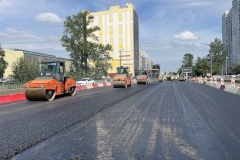 Обновление дорожного полотна на мосту Энергетиков