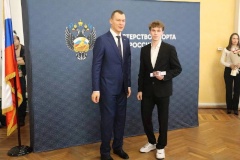 Воспитанникам СШОР № 1 Невского района вручены ведомственные награды Министерства спорта Российской Федерации