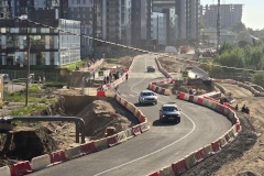 В Невском районе открыли рабочее движение по Русановской улице