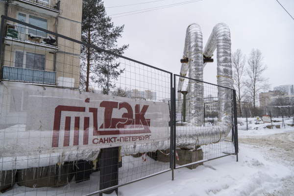 Реконструкция теплосетей в квартале Сосновой поляны