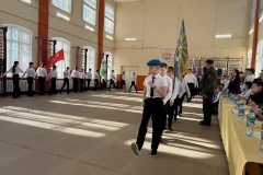 Смотр-конкурс «Равнение на знамена» в школе №409 Пушкинского района