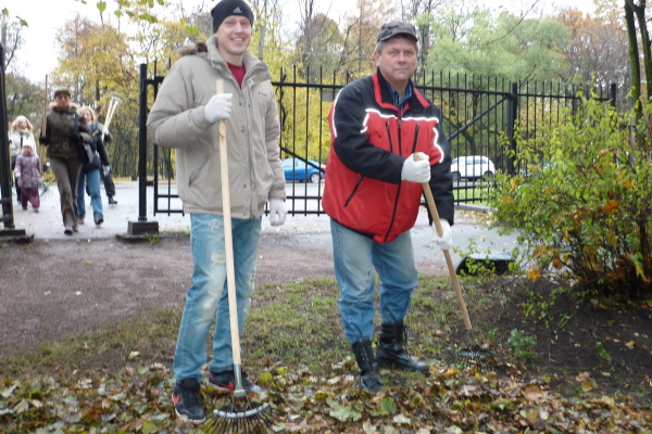 Субботник в парке Екатерингоф