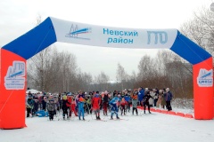 В Невском районе прошел районный старт гонки "Лыжня России-2024"