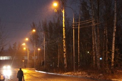 Наружное освещение появилось в двух переулках Выборгского района