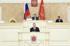 Александр Беглов в ежегодном отчете Законодательному Собранию назвал 2022-й год «годом героев»