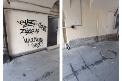 В Центральном районе ведётся активная борьба с граффити, которые портят внешний вид исторического центра города