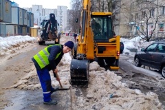 Уборка снега в Выборгском районе