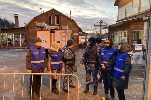 Выборгская народная дружина обеспечивала порядок во время Крещенских купаний
