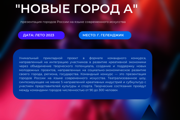 Презентация городов России на языке современного искусства «НОВЫЕ ГОРОД А»