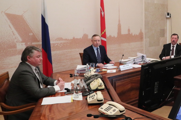 Селекторное совещание полномочного представителя президента РФ в СЗФО Александра Гуцана с губернаторами Северо-Запада