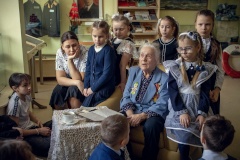 О жизни и творчестве из первых уст: школьники Петродворцового района познакомились с блокадницей Надеждой Тимофеевной Рублёвой